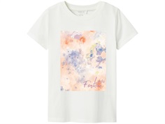 Name It cloud dancer/red orange printed t-shirt